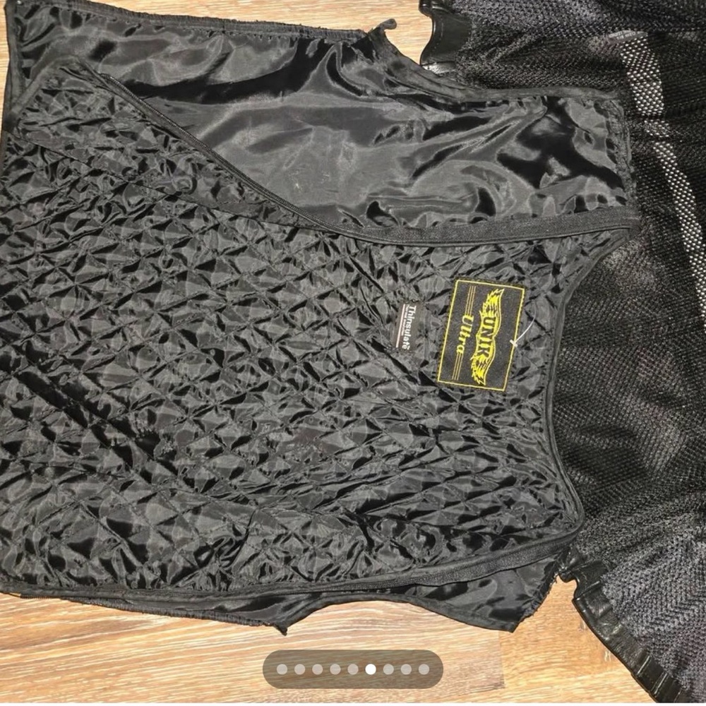 Unik Black Leather Jacket with removable lining - Picture 6 of 9